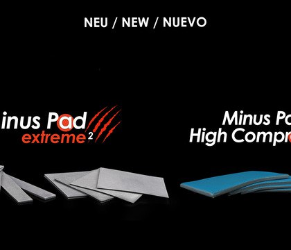 Thermal Grizzly представила улучшенные термопрокладки Minus Pad extreme 2 и High Compression Компания Thermal Grizzly обновила линейку термопрокладок выпустив Minus Pad extreme 2 и серию Minus Pad High Compression Новый состав и высокая сжимаемость делают их универсальными решениями Minus Pad extreme 2 стала преемником модели Minus Pad extreme и теперь является флагманским решением по уровню теплопроводности в линейке Thermal Grizzly
