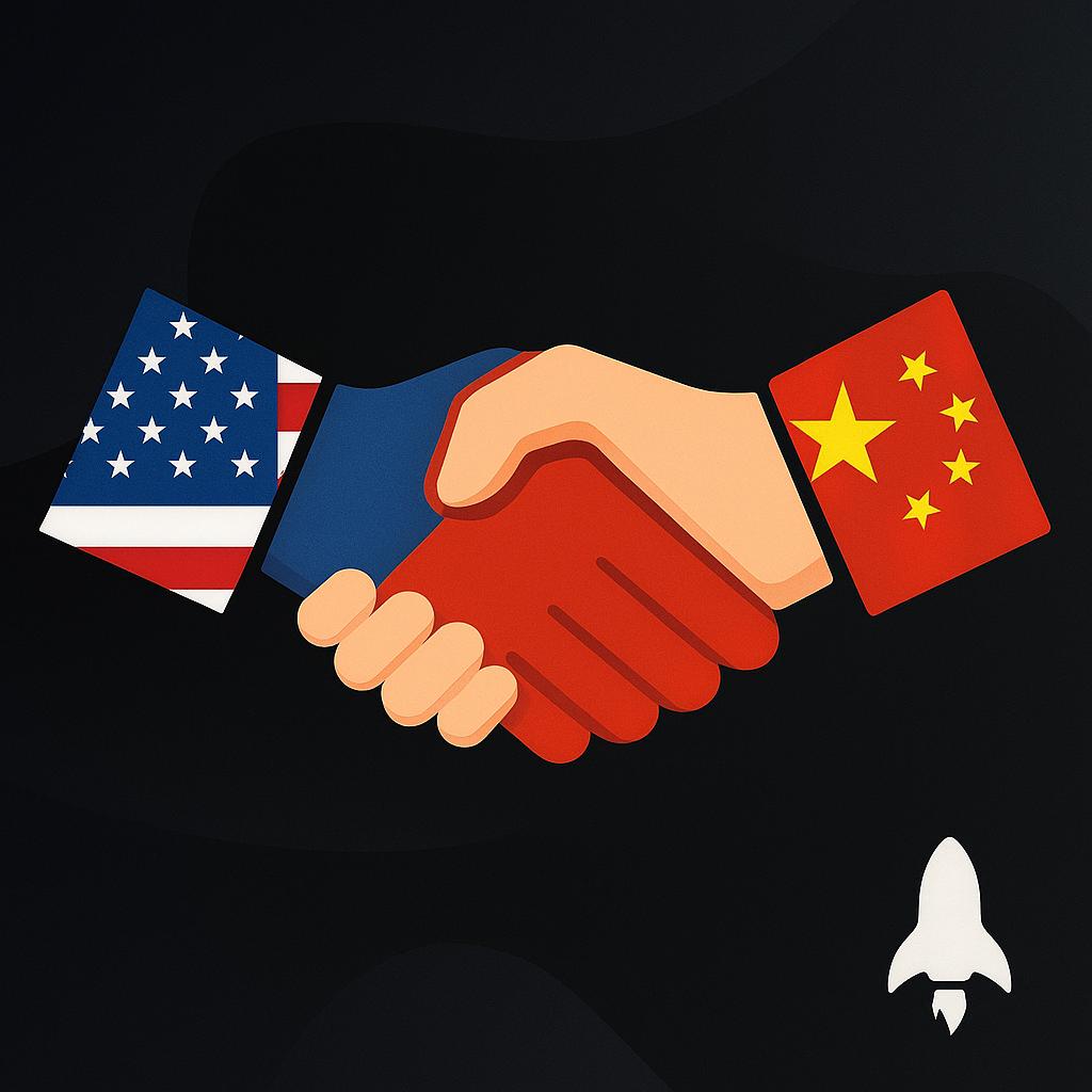 США и Китай на пути к новому торговому соглашению CNBC: стороны согласовали проект по восстановлению торгового перемирия. Теперь всё зависит от одобрения на уровне руководства стран - после этого план могут запустить в работу.