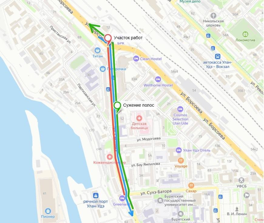 В Улан-Удэ стартовал ремонт дорог после реконструкции сетей  В центре города стартовали работы по восстановлению дорожного покрытия после реконструкции инженерных сетей. Специалисты приступили к ремонту улиц Смолина, Борсоева и проспекта Победы, сообщили в Комитете по строительству.   - Мы определили первоочередные участки производства работ по восстановлению благоустройства. Приступили к установке ограждений на участках производства работ по демонтажу старых бордюров. В ближайшее время заменим их на новые, уложим свежий асфальт, - сообщил главный инженер подрядной организации Кирилл Кирьязов.  На время работ на указанных улицах будет ограничено движение по полосам. Подробнее здесь