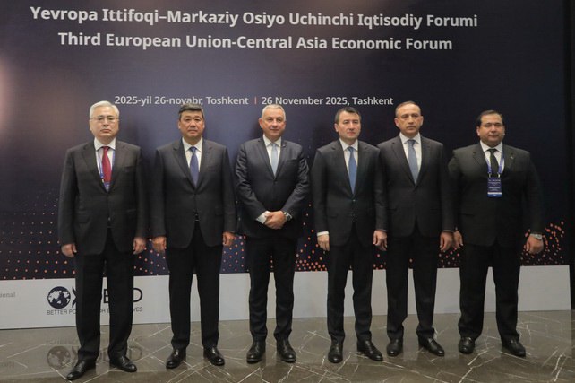 В Ташкенте прошёл 3 й Экономический форум ЕС Центральная Азия В Ташкенте завершился 3 й Экономический форум Европейский Союз Центральная Азия на котором обсуждалось расширение стратегического партнёрства и углубление экономического сотрудничества между регионами   English O zbek tilida Ўзбек тилида На русском iOS Android