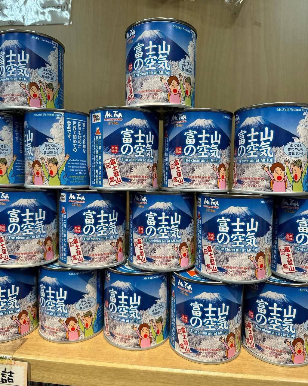 Консервированный воздух за 300 рублей продают в Японии его собирают на горе Фудзи По словам производителя в жестяной банке находится глоток чистейшего высокогорного воздуха с вершины знаменитой горы Бизнес в России