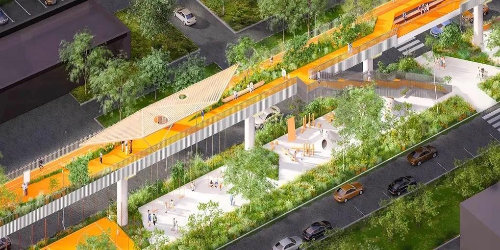 В Москве утвердили проект первого в России высотного круглогодичного парка который появится на месте монорельса Маршрут протянется на четыре километра от станции Тимирязевская до Продольного проезда и поднимется на шесть метров над землей Новый уровень прогулок свяжет Тимирязевский парк и Главный ботанический сад На месте бывших станций от Тимирязевской до Выставочного центра появятся общественные пространства двухэтажные павильоны для лекций и мастер классов кафе с панорамными видами и другие точки притяжения Открытие планируют в 2027 году   bg ru bg city city news 30753 park monorels   Большой Город