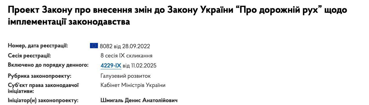Кабмин предложил изымать водительские удостоверения у мужчин, которых суд временно ограничил в праве вождения по иску ТЦК. Соответствующий законопроект №8082 внесён в Раду. Документ предусматривает, что права будет забирать полиция или их нужно будет сдать в МВД.