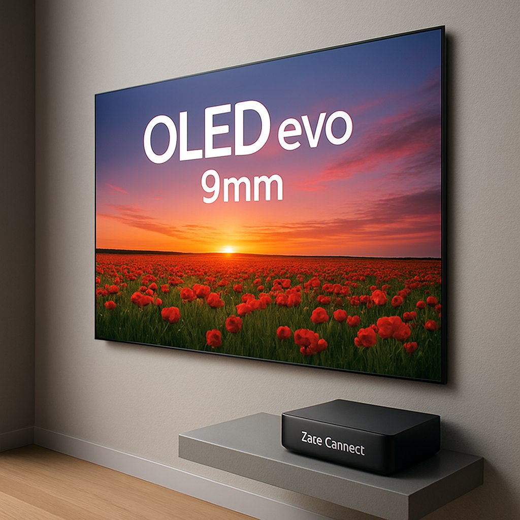 LG вновь представила свой невероятно тонкий телевизор OLED evo W6 на CES Толщина корпуса составляет всего 9 мм что немного больше чем у предыдущей модели но благодаря полностью переработанной внутренней архитектуре телевизор крепится к стене абсолютно плоско W6 использует технологию Zero Connect Box что исключает необходимость в кабелях между телевизором и коробкой однако устройство всё равно нужно подключить к электричеству Возвращение легендарной линейки обоев от LG впечатляет PRO AI OFFICIAL