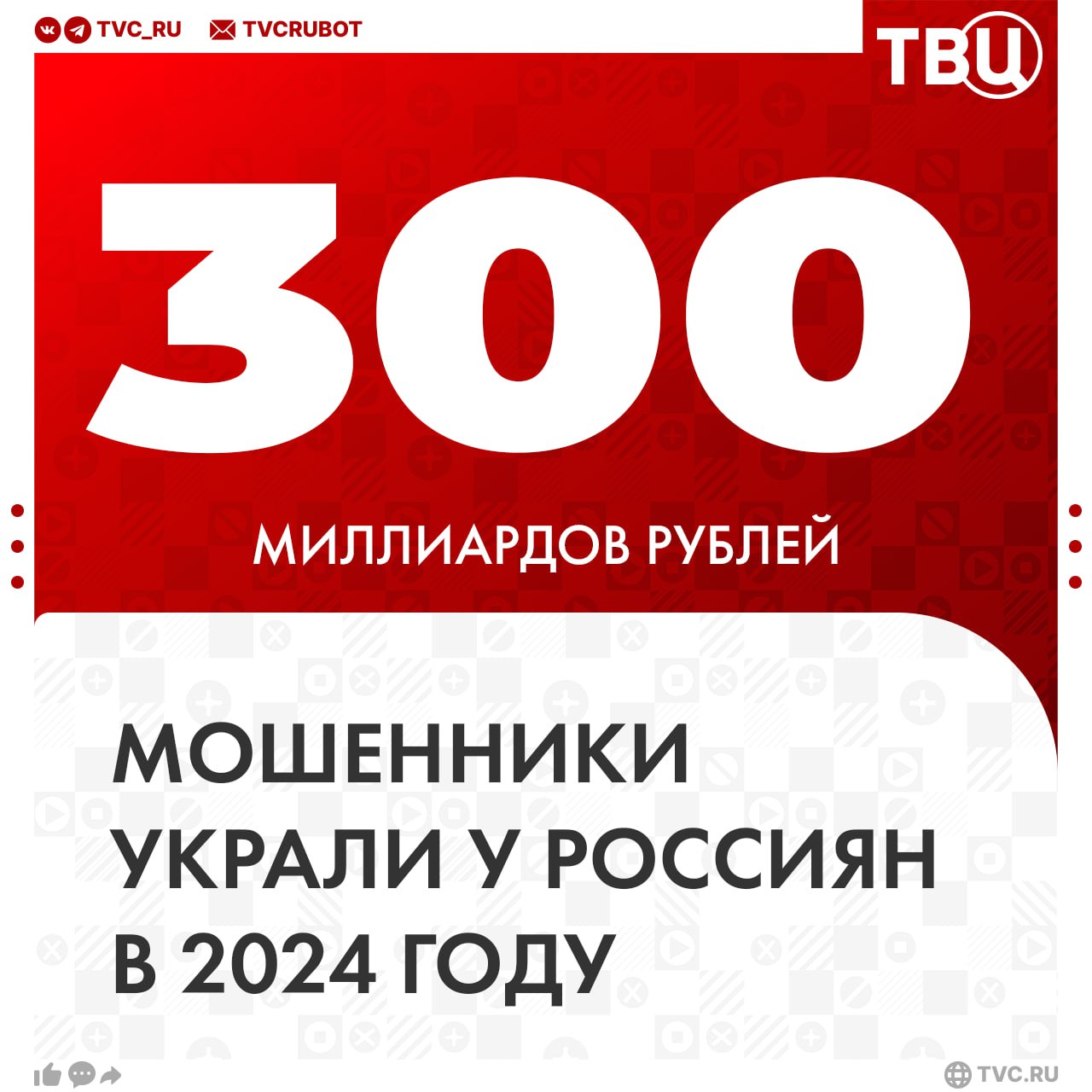 Мошенники украли около 300 миллиардов рублей у россиян в 2024 году  Зампред правления Сбербанка Станислав Кузнецов рассказал, что сейчас прорабатывается создание единой платформы, которая позволит быстро блокировать фишинговые сайты, номера телефонов, счета мошенников, а также подозрительные транзакции.