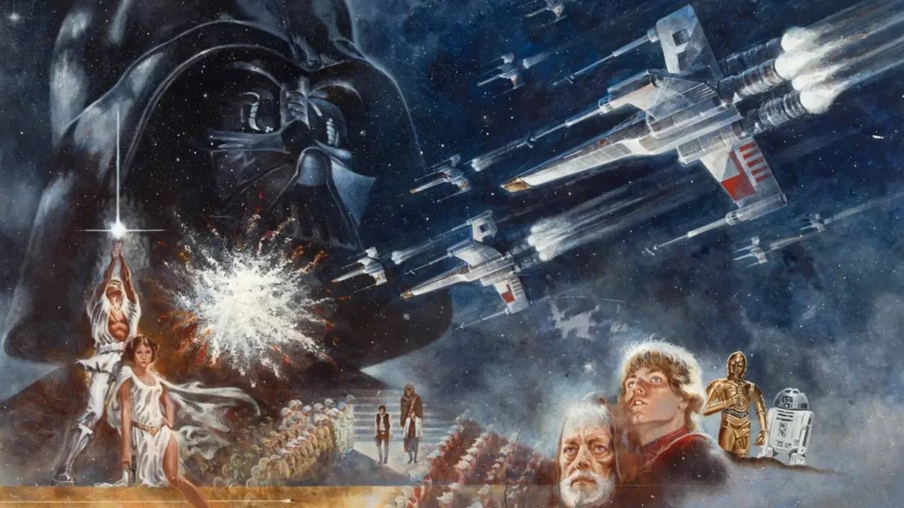 В США за 3 87 млн на аукционе была продана первая картина изображающая киновселенную Звездных войн написанная художником Томом Юнгом Лот установил аукционный рекорд цены среди предметов коллекционирования связанных с кинофраншизой Джорджа Лукаса Heritage Auctions