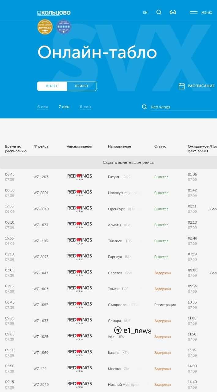 В Red Wihgs рассказали, почему задерживают свои самолеты в Екатеринбурге. Всё дело — в «обеспечении безопасности полетов».   Один борт поздно приехал, а на другом ведутся технические работы. Из-за этого пассажиры ждут  некоторые очень долго ждут . Но безопасность превыше, поэтому тут только потерпеть.   В авиакомпании добавили, что приносят извинения пассажирам за неудобства.   Скрасить ожидание можно участием в конкурсах от   и  .
