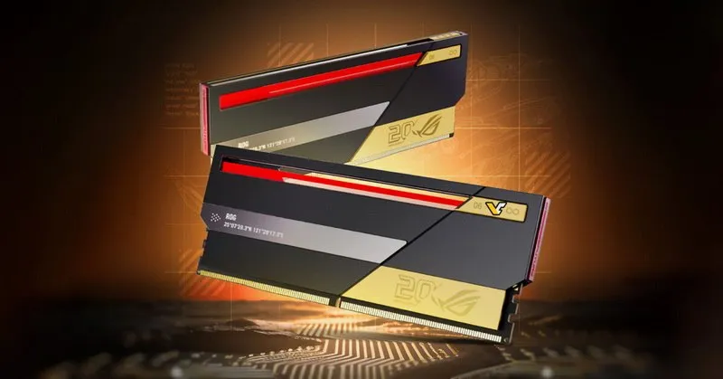 Asus выпустила свою первую оперативную память и сразу за 880 Asus наконец то замахнулась не только на железо но и на оперативку На ROG DAY 2026 в Китае показали их первый комплект памяти ROG DDR5 RGB Edition 20 Это геймерская линейка с подсветкой RGB как и всё в серии ROG Судя по названию и подаче целят в энтузиастов и фанатов красивых сборок Подробностей о частотах и ценах почти нет но понятно что будет премиальный сегмент asusrog оперативнаяпамять озу ddr5 Подробнее 3DNews в TG MAX VK