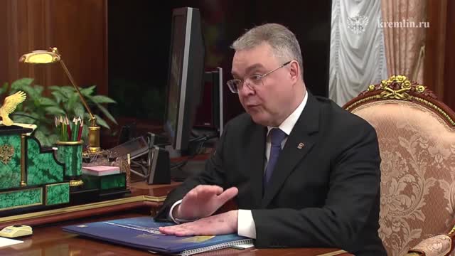 Губернатор Ставрополья Владимир Владимиров сообщил о ходе капитального ремонта школ на встрече с президентом Путиным
