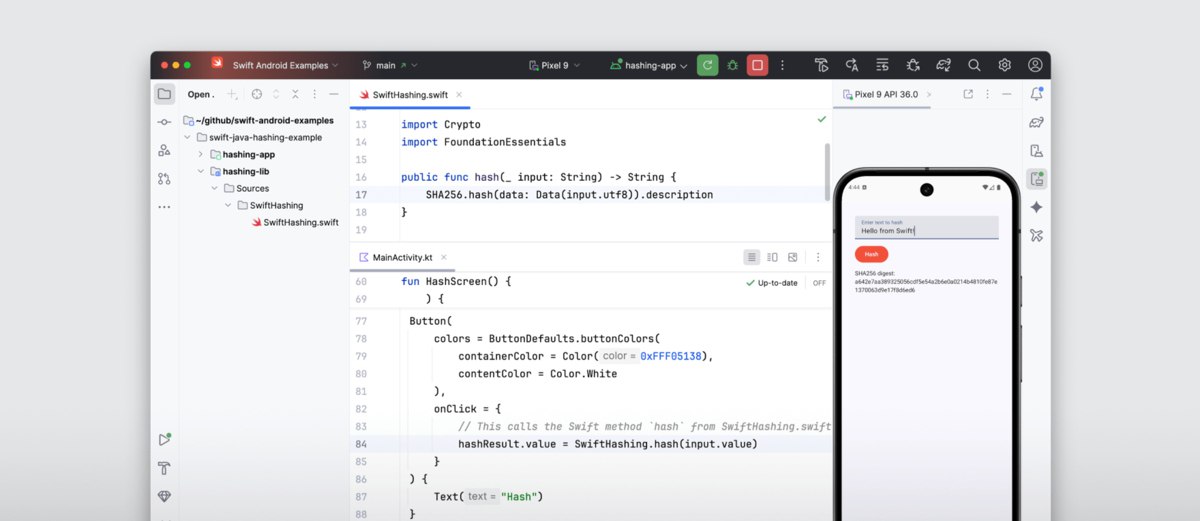 Apple представила Swift SDK for Android инструмент для разработки Android приложений на языке Swift После создания кода инструмент перекомпилирует его в Kotlin или Java vc ru dev 2298070