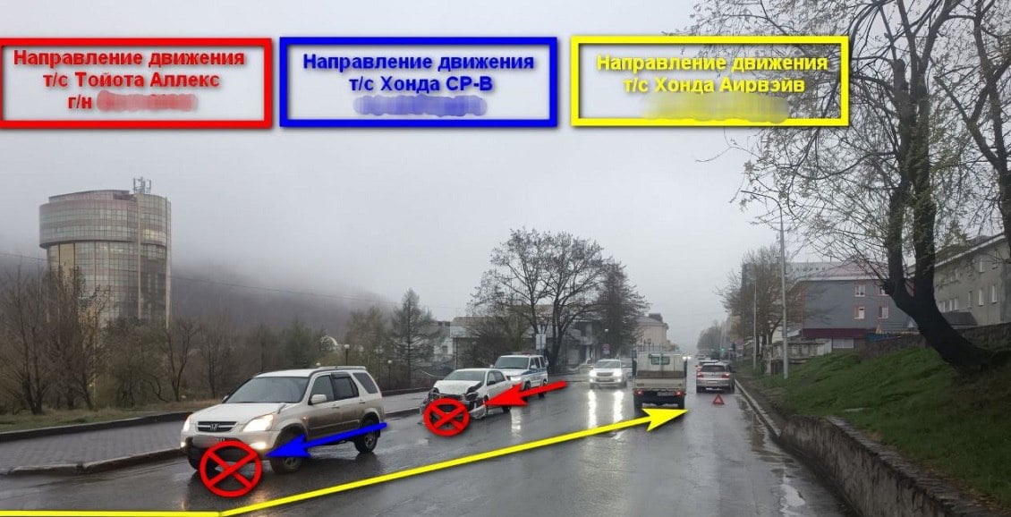 В Петропавловске-Камчатском в тройном ДТП пострадала беременная пассажирка Обновлено В Петропавловске-Камчатском водитель отвлёкся на общение с женой и устроил ДТП с участием трёх автомобилей. Пострадала беременная женщина. Нажмите для подробностей -