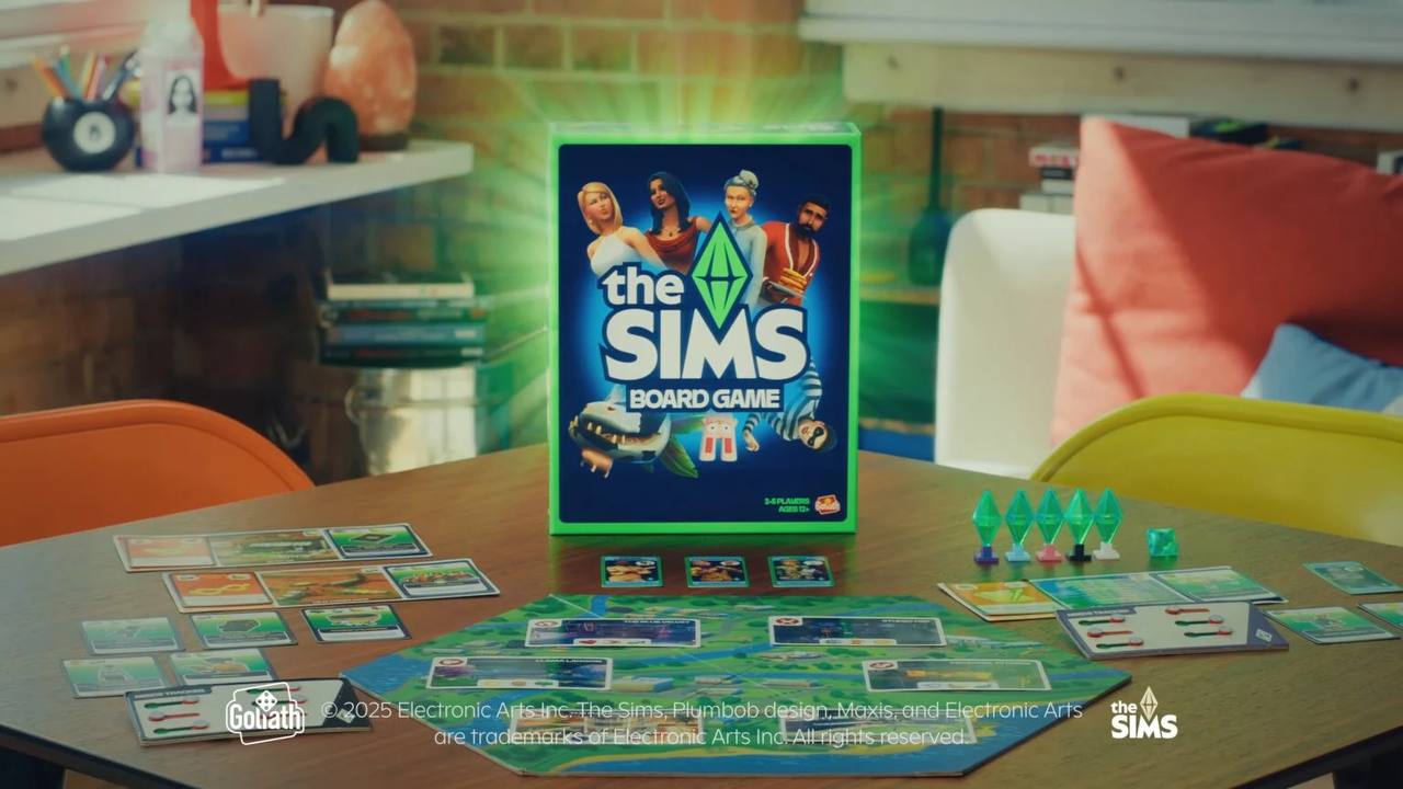 Настольная игра по мотивам The Sims выйдет в июле Игрокам предстоит перемещаться по городу, участвовать с друзьями в различных событиях и зарабатывать очки стремления для победы. Как и в оригинале, вам также необходимо следить за базовыми потребностями героя и взаимодействовать с другими персонажами. В коробке с игрой находится: игровое поле, фигурки пламбоба, трекеры потребностей, два кубика, 110 карточек «всего», 33 карточки жизненных целей, 18 карточек домов и 26 карточек с легендарными симами. Предзаказ уже доступен за $19 ~ 1 500₽ . Старт продаж в США назначен на 20 июля.