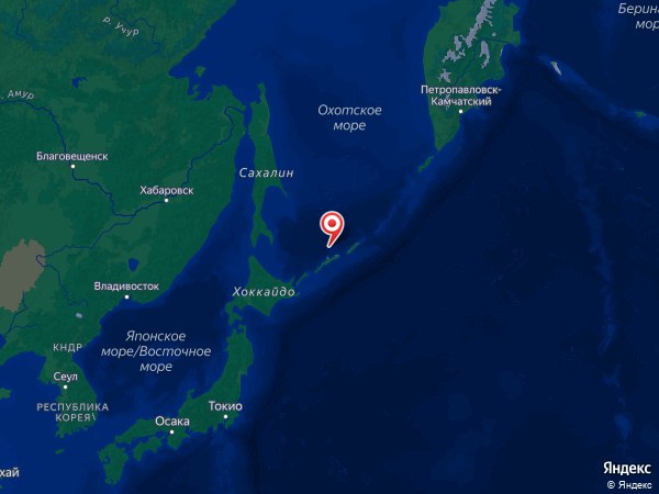 Землетрясение магнитудой 5.0 произошло - 84 км к северу от Курильска, Россия. В субботу, 31 мая 2025 года, в 03:13  UTC .  Магнитуда: 5.0 Глубина: 150.9 км. Широта / Долгота: 45.9533 / 148.17 Каталог: EMSC    Близлежащие населенные пункты: В 413 км к северо-востоку от Китами, Япония. В 84 км к северу от Курильска, Россия.