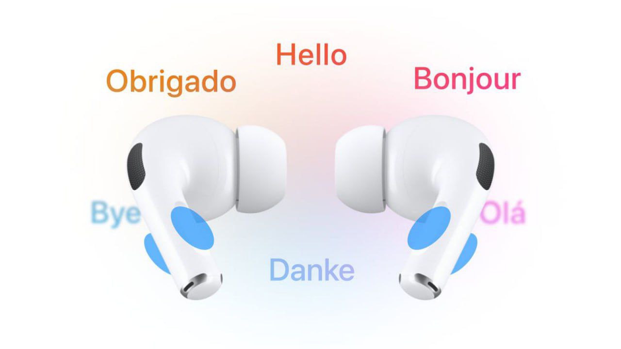 AirPods смогут ПЕРЕВОДИТЬ речь в реальном времени — такую функцию заметили на изображении в тестовой iOS 26 beta 6. Ожидается, что функция появится в AirPods Pro 2 и AirPods 4, а для работы, вероятно, потребуется совместимый iPhone с Apple Intelligence.