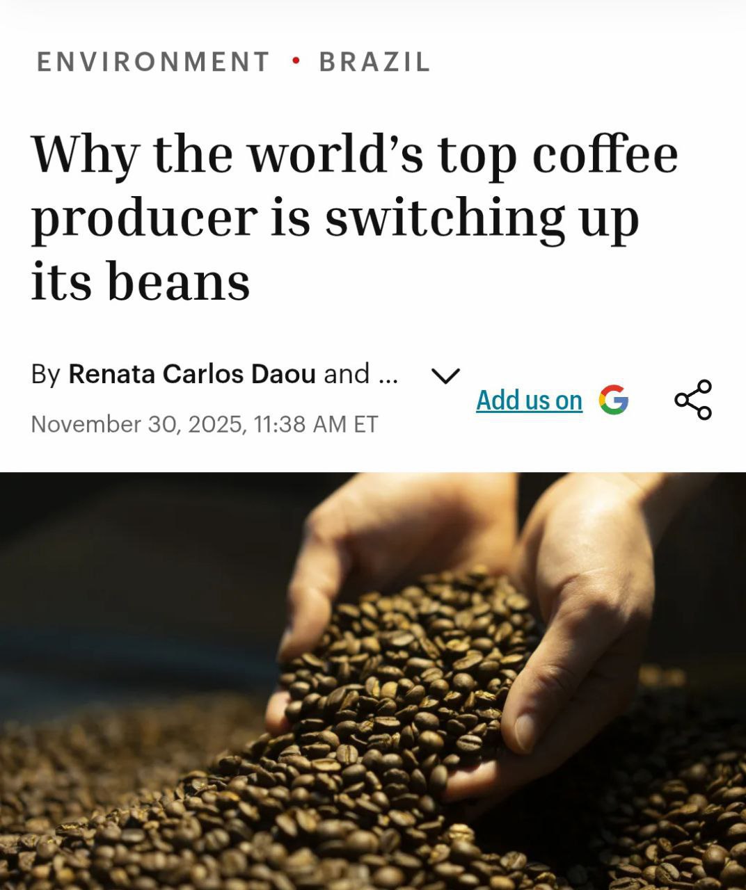 Вкус кофе скоро изменится навсегда из за изменений климата фермеры в Бразилии постепенно переходят с арабики на робусту И это настоящая катастрофа Тот самый вкус настоящего кофе к которому мы привыкли даёт именно арабика вся планета плотно подсела на мягкий напиток с нотками шоколада уже почти два столетия Робуста же более устойчива к высоким температурам и болезням но даёт кофе с горьким вкусом и более высоким содержанием кофеина Второй главный поставщик кофе после Бразилии Колумбия которую последние годы метает от проливных дождей к знойной засухе Кроме засухи и болезней в кризисе виноваты финансовые проблемы по всему миру люди всё чаще отказываются от традиционного кофе предпочитая дешёвый растворимый Самое смешное что робуста традиционно всегда дешевле арабики но из за кризиса и изменения рынков цены на оба сорта кофе летят в небеса Скоро пакет настоящего кофе себе смогут позволить далеко не все Кофеманы напиваемся пока можем exploitex