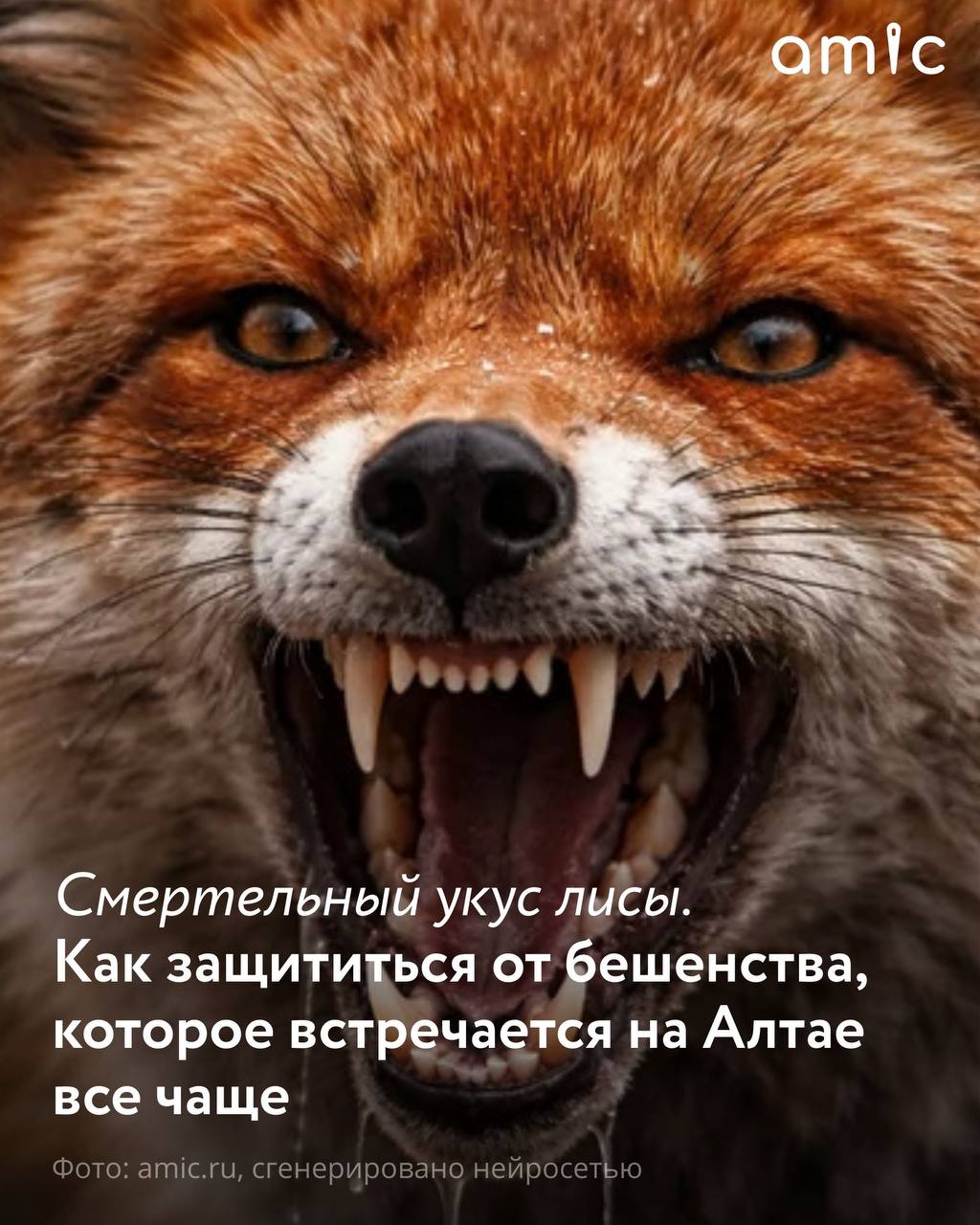 В 2025 году в Алтайском крае зафиксировали 24 очага бешенства Годом ранее очагов было почти в два раза меньше всего 13 Увеличилось и общее количество случаев нападения животных на людей в прошлом году их было 3381 Бешенство это невероятно опасный вирус Если вовремя не ввести вакцину и не оказать всю необходимую медицинскую помощь вероятность летального исхода составляет 100 В Алтайском крае главный источник распространения бешенства лисы рассказал профессор АлтГУ доктор биологических наук Сергей Снигирев Чаще всего жертвами нападения лис становятся домашние животные в основном кошки и собаки 70 в структуре заболеваемости  Бешенство передается не только через укус но и через попадание слюны на поврежденные участки кожи или слизистую оболочку  Хозяев должны насторожить изменения в поведении кошки или собаки они могут стать как слишком пугливыми так и чересчур ласковыми Бешенство можно отличить по одному из явных признаков гидрофобии то есть боязни воды обильному слюноотделению пене изо рта и рвоте  В Роспотребнадзоре отметили что уже на протяжении 15 лет в Алтайском крае не регистрируют заболеваемость бешенством среди населения Но это не отменяет того факта что вирус смертелен для человека Чем выше укус тем быстрее вирус бешенства доберется до головного мозга Как защитить себя и своих питомцев Читайте на сайте amic ru Подписаться на amic ru   Мы в Max