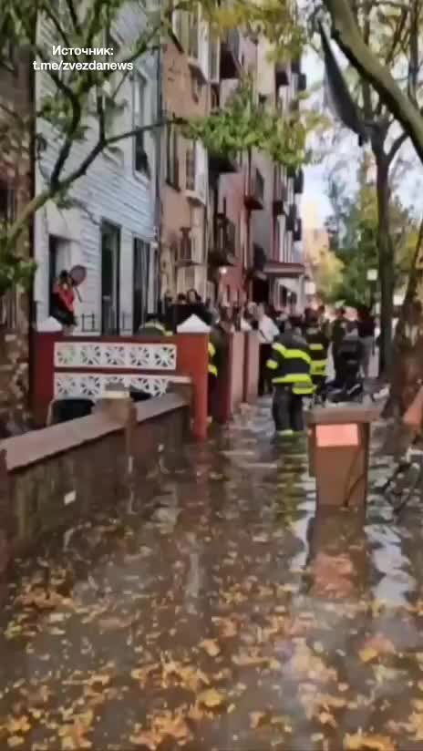 Нью-Йорк столкнулся с рекордными ливнями, затопившими улицы и метро