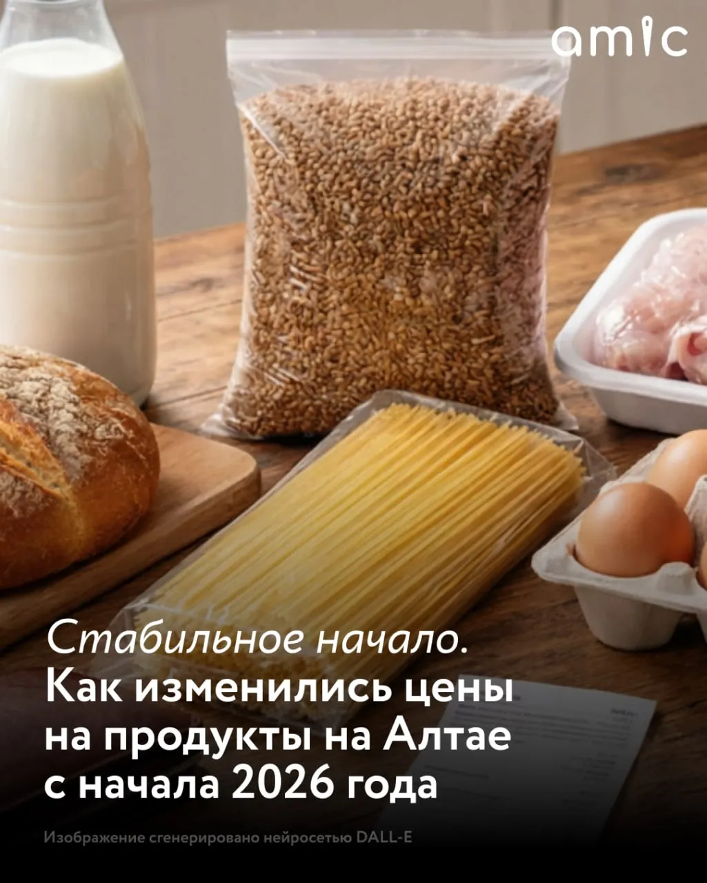 Сравнили цены на социально значимые продукты в январе и апреле 2026 года в Алтайском крае Стоимость большинства из них почти не изменилась Мы сравнили ценовые сводки Алтайкрайстата за 12 января 2026 го первая в году и за 6 апреля 2026 го первая в апреле Подчеркиваем что ведомство публикует средние цены на продукты Соответственно стоимость которую мы видим на прилавках магазинов и супермаркетов может существенно отличаться Подорожали  говядина 776 05 рубля за кг 0 7  мороженая рыба 307 07 рублей за кг 1 5  вареная колбаса 547 32 рубля за кг 2 6  яйца 100 38 рубля за десяток 20 8  молоко 101 7 рубля за литр 1 1  хлеб 123 63 рубля за кг 2  греча 64 09 рубля за кг 1 34  макароны 117 39 рубля за кг 4 8 Подешевели вау  свинина 400 94 рубля за кг 0 7  курица 219 78 рубля за кг 0 4  сливочное масло 1088 59 рубля за кг 7 6  подсолнечное масло 143 75 рубля за литр 0 2  сахар 68 21 рубля за кг 0 3  рис 117 05 рубля за кг 7 7  мука 43 69 рубля за кг 2 5 Подписывайтесь на amic ru в Max