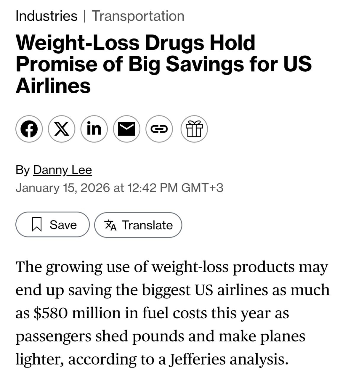 Оземпик экономит авиакомпаниям около 580 млн долларов в год Не поверите но дело в топливе если среднестатистический путешественник станет легче всего на 10 общий вес воздушного судна упадет примерно на 2 Такое казалось бы незначительное облегчение позволит авиалиниям сократить потребление авиационного топлива в среднем на 1 5 За последние 3 года ожирение в США снижается а число людей на препаратах для похудения выросло вдвое средний вес пассажира реально упал Большой воронежский Подписаться И на всякий в Maх