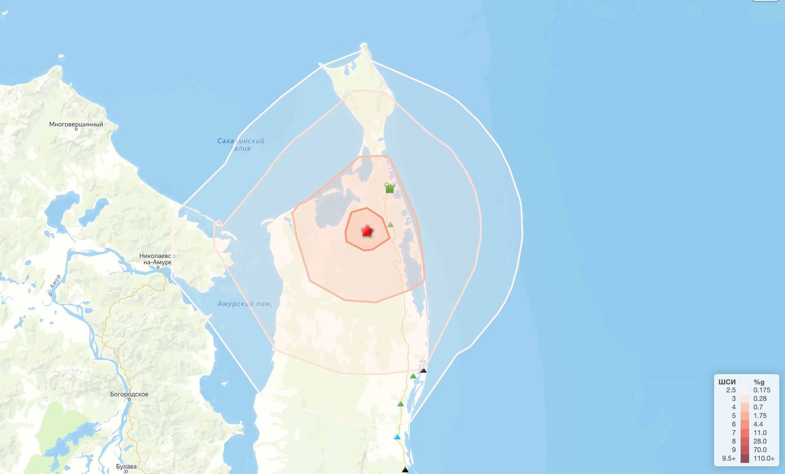 МЧС землетрясение магнитудой 4 4 ощутили на севере Сахалина Сейсмособытие зафиксировали в 11 06 на глубине 13 км Эпицентр колебаний находился в 42 км юго западнее села Москальво сообщает info65mchs Толчок силой до 3 баллов зафиксировали в Охе и селах Москальво и Некрасовка По предварительным данным МЧС разрушений и пострадавших нет Специалисты проводят обследование жилого фонда социально значимых объектов и объектов ЖКХ на предмет возможных повреждений Все службы работают в штатном режиме   Подписаться на нас Telegram I MAX Прислать нам новость Sakhonlinebot