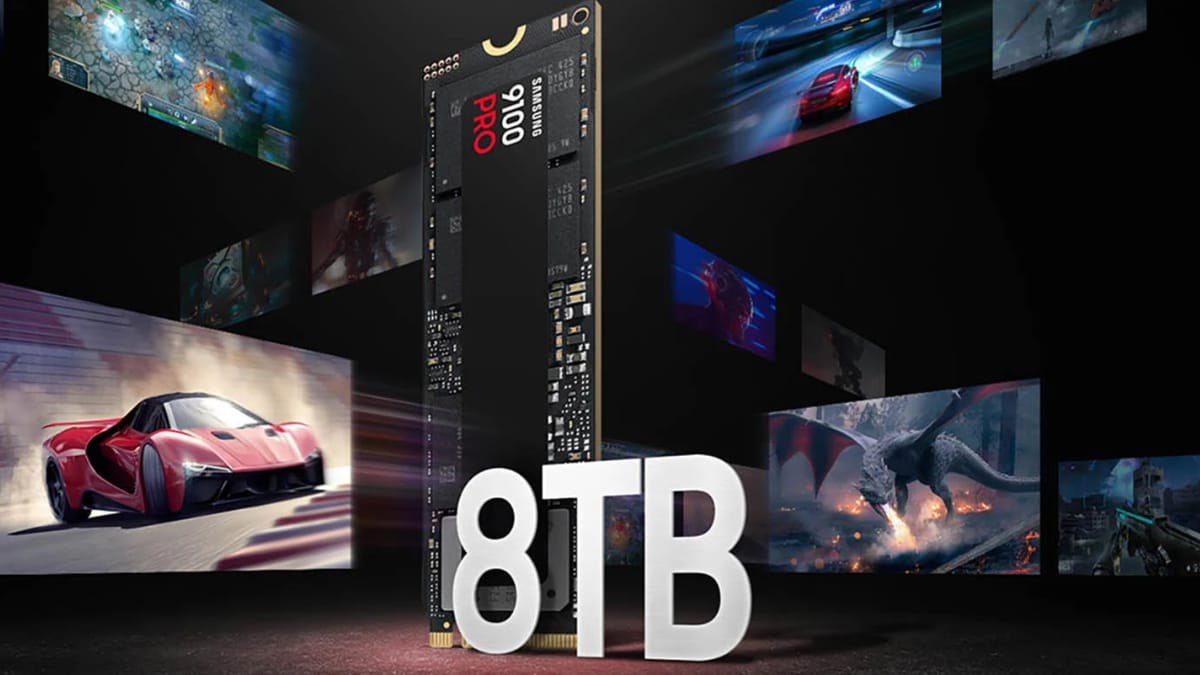 Samsung показала 9100 Pro на 8 ТБ Помимо внушительного объёма новинка может похвастаться внушительными скоростями до 14 800 МБ с на чтение до 13 400 МБ с на запись плюс внушительные 2 6 млн IOPS на чтение и 2 2 млн IOPS на запись Внутри фирменный контроллер Presto 236 слойная TLC V8 NAND и 8 ГБ DRAM кэша а надёжность заявлена на уровне 4800 ТБ перезаписи Для любителей красоты и температурного спокойствия есть даже версия с радиатором Линейка не ограничивается монстром на 8 ТБ в продаже также есть варианты на 1 2 и 4 ТБ Все модели поддерживают PCIe 5 0 x4 и NVMe 2 0 а следить за здоровьем накопителя можно через фирменное ПО Samsung Magician Форм фактор остался стандартным M 2 2280 РРЦ 8 ТБ версии 9100 Pro составила 1000 81 000 руб а за версию с радиатором придётся заплатить 1020 83 000 руб Сколько сколько за радиатор новости пк железо Регард