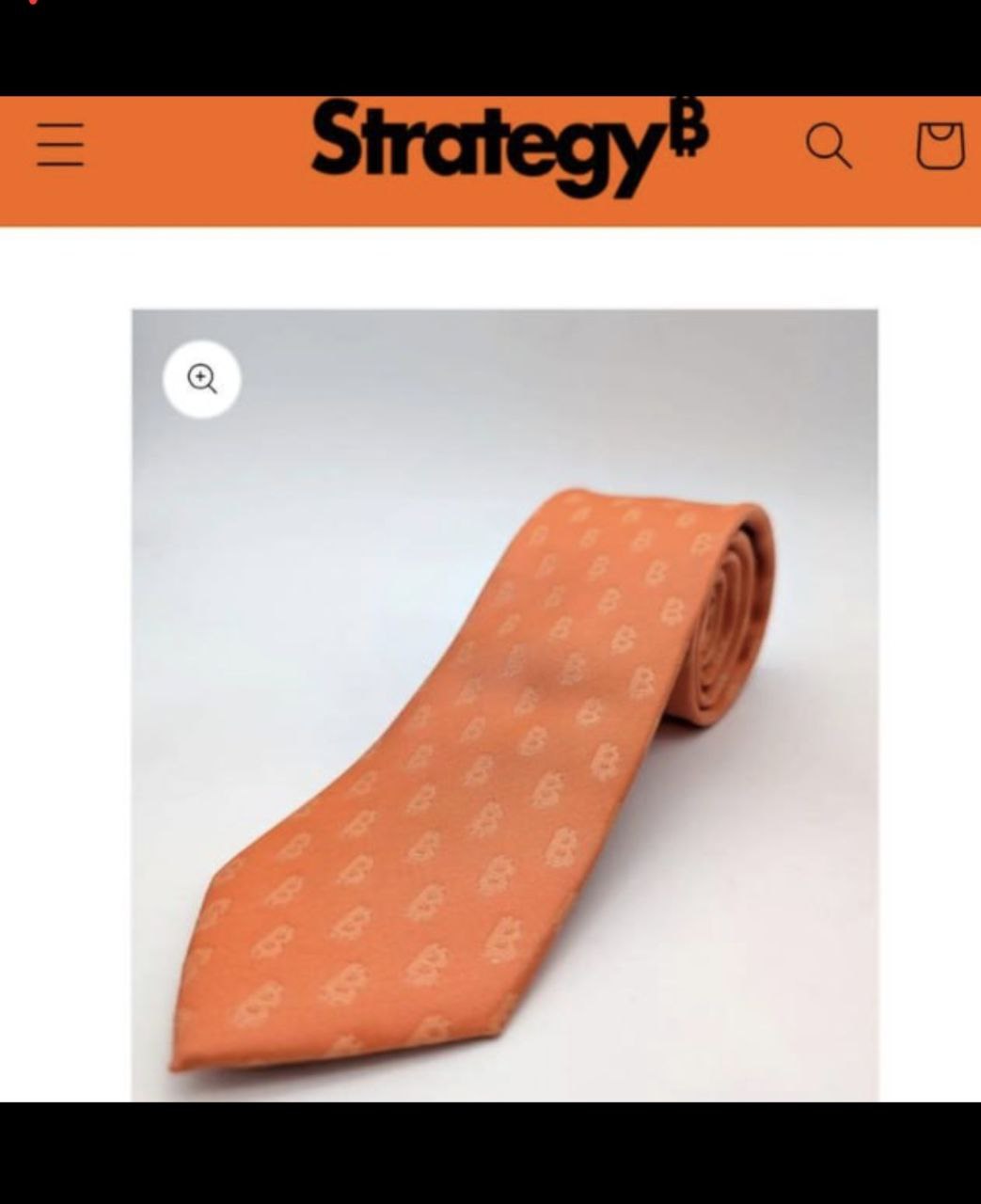 Компания Michael Saylor s Strategy начала продавать оранжевые #Bitcoin галстуки по цене 80 долларов в своем интернет-магазине.