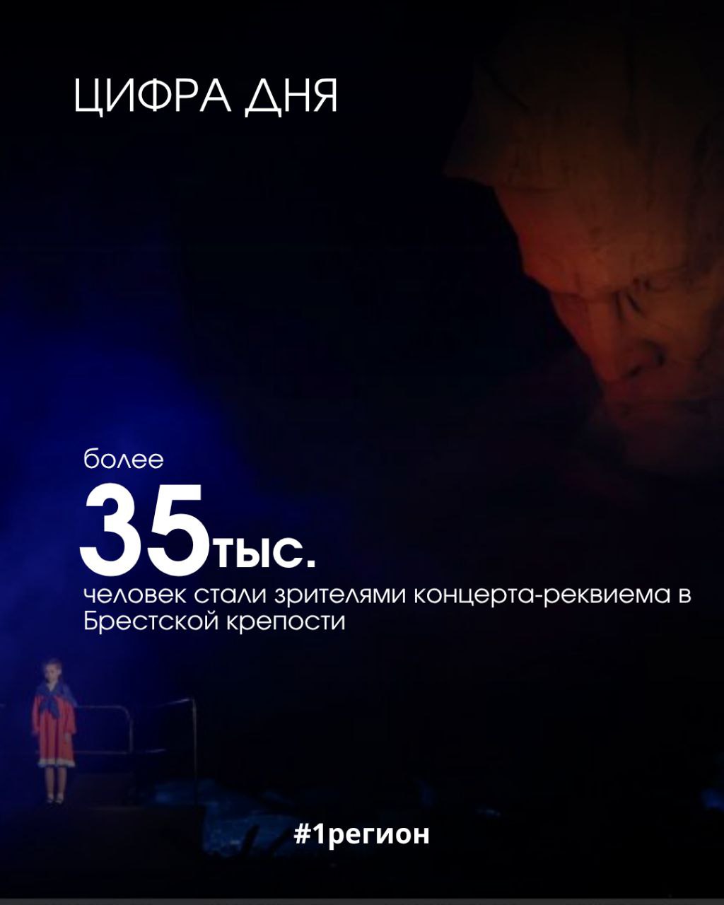 В мемориальном комплексе "Брестская крепость-герой" более 35 тыс. человек стали зрителями концерта-реквиема "4 года долгого пути…", посвященного Дню всенародной памяти жертв Великой Отечественной войны и геноцида белорусского народа, передает корреспондент БЕЛТА   Глава Администрации Президента Дмитрий Крутой зачитал обращение Главы государства Александра Лукашенко. Также в мероприятии приняли участие государственный секретарь Союзного государства России и Беларуси Сергей Глазьев, председатель Брестского облисполкома Петр Пархомчик, представители министерств и ведомств, зарубежные делегации.  #1регион    Больше новостей с
