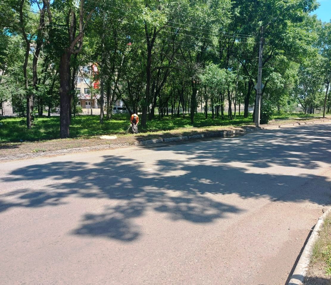 В Биробиджане коммунальные службы наводят порядок на улицах города В ежедневном режиме в городе идет уборка: дороги и тротуары подметают, зеленые зоны, с остановки. Коммунальные службы очищают придорожные полосы, убирают случайный мусор. Кроме того, специалисты косят траву. Работы ведут улицах Ленина, Пионерской, Шолом-Алейхема, проспекте 60-летия СССР, Октябрьской, Горького и не только. #благоустройство #биробиджан #мэрбиробиджана #мэриябиробиджана