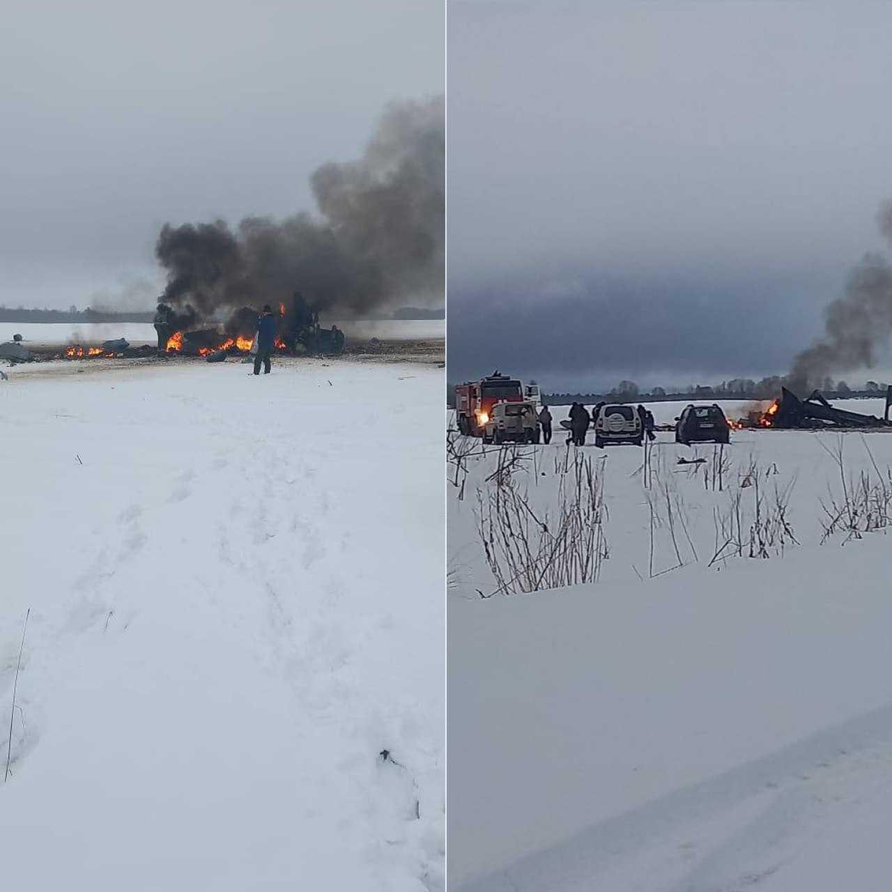 Два человека погибли в результате падения военного вертолёта в Ленинградской области  Авиакатастрофа произошла в Волосовском районе Ленобласти.   По словам очевидцев, крушение произошло у деревни Шуговицы — после падения они увидели огненную вспышку.  Экстренные службы подтвердили факт крушения вертолёта.  Минобороны также подтвердило информацию о крушении на территории Ленинградской области военного вертолёта Ми-28, экипаж из двух пилотов погиб.  #ленобласть   Подписаться   Помочь RusNews