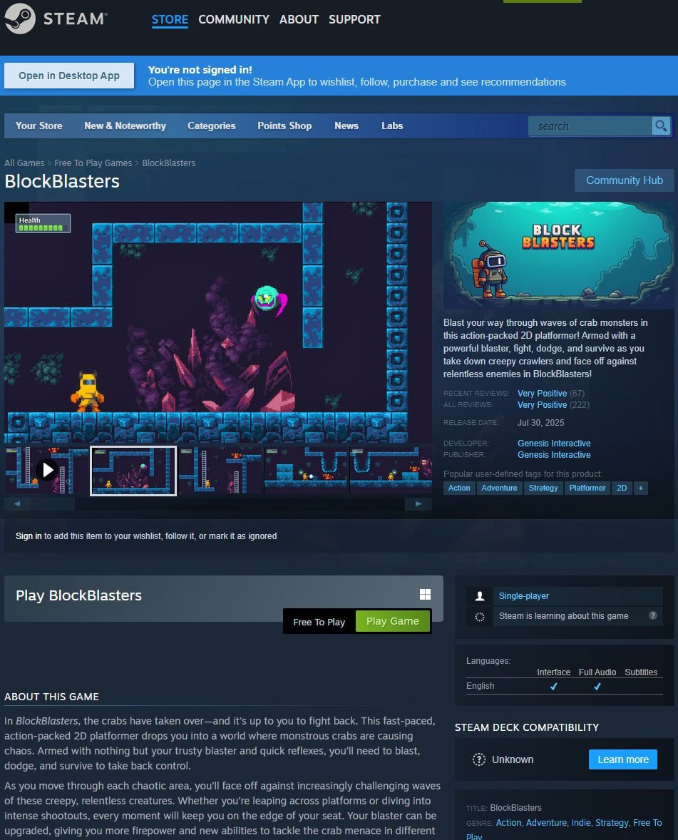 Сотни пользователей потеряли криптовалюту из за загрузки игры из Steam Геймеры потеряли средства после установки бесплатной игры Block Blasters из Steam в которой обнаружен компонент для кражи криптовалюты Ущерб оценён в около 150 тысяч затронув 261 аккаунт Хотя группа безопасности VXUnderground которая также следила за атакой сообщает о большем числе жертв 478 Вредоносное ПО собирало данные для несанкционированного доступа к криптокошелькам пользователей По неподтверждённым данным эксперты OSINT участвовавшие в расследовании идентифицировали злоумышленника как аргентинского иммигранта проживающего в Майами Этот инцидент не является исключением ранее подобные проблемы также затрагивали другие игры в Steam Пользователям настоятельно рекомендуется проявлять осторожность при выборе игр с малым количеством скачиваний и обзоров News Soft Gear Links
