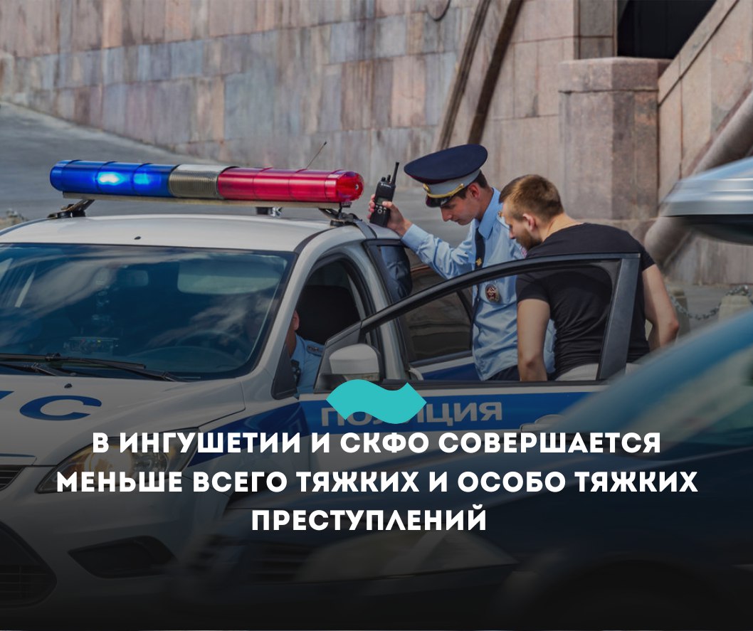 В Ингушетии и СКФО совершается меньше всего тяжких и особо тяжких преступлений Ингушетия, Чечня и Дагестан оказались самыми благополучными регионами по уровню тяжких и особо тяжких преступлений. В регионах СКФО, по данным МВД, зарегистрировано от 0,2 до 0,5 таких преступлений на каждую 1000 жителей. Это самый низкий показатель в России. В целом в первом квартале 2025 года в России зарегистрировано 170,8 тысяч тяжких и особо тяжких преступлений. Это максимальное число с момента начала войны в Украине. По сравнению с аналогичным периодом прошлого года число таких преступлений выросло на 13,6%. При этом 2024-й стал лидером по числу тяжких и особо тяжких преступлений за последние 15 лет. В прошлому году МВД зарегистрировало 617,3 тыс преступлений этой квалификации. Больше было лишь в 2010 году — 684,3 тыс. По абсолютному числу преступлений в 2025-м лидерами стали Москва 16,8 тыс , Московская область 7,1 тыс и Краснодарский край 5,9 тыс . Однако в расчете на 1000 жителей вперед вышли Магаданская область 1,91 , Камчатский край 1,78 и Республика Алтай 1,63 . Ингушетия считается одним из самых безопасных регионов РФ. Здесь фиксируется 37 преступлений на 10 тысяч жителей при общероссийском уровне 131 преступление на 10 тысяч человек. Что касается тяжких и особо тяжких преступлений, то здесь Ингушетия заняла третье место, с результатом 14 преступлений на 10 тысяч жителей, что в три раза ниже общероссийского уровня 42 на 10 тысяч жителей . Число подобных преступлений за год снизилось в регионе за 20%. #Ингушетия #Фортанга #НовостиИнгушетии
