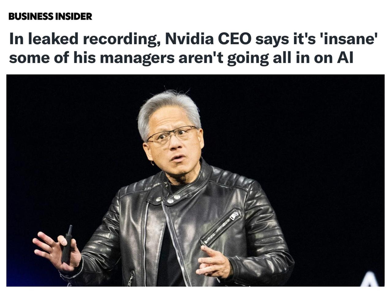 СЕО NVIDIA NVDA Хуанг приказал по максимуму использовать ИИ во всех возможных задачах компании Я хочу чтобы каждая задача которую можно автоматизировать с помощью ИИ была автоматизирована с помощью ИИ И я обещаю что вы не потеряете работу Компания одна из немногих в бигтехе не проводила массовых сокращений из за развития нейросетей NVIDIA вместо этого наняла нескольок тысяч новых сотрудников investingcorp