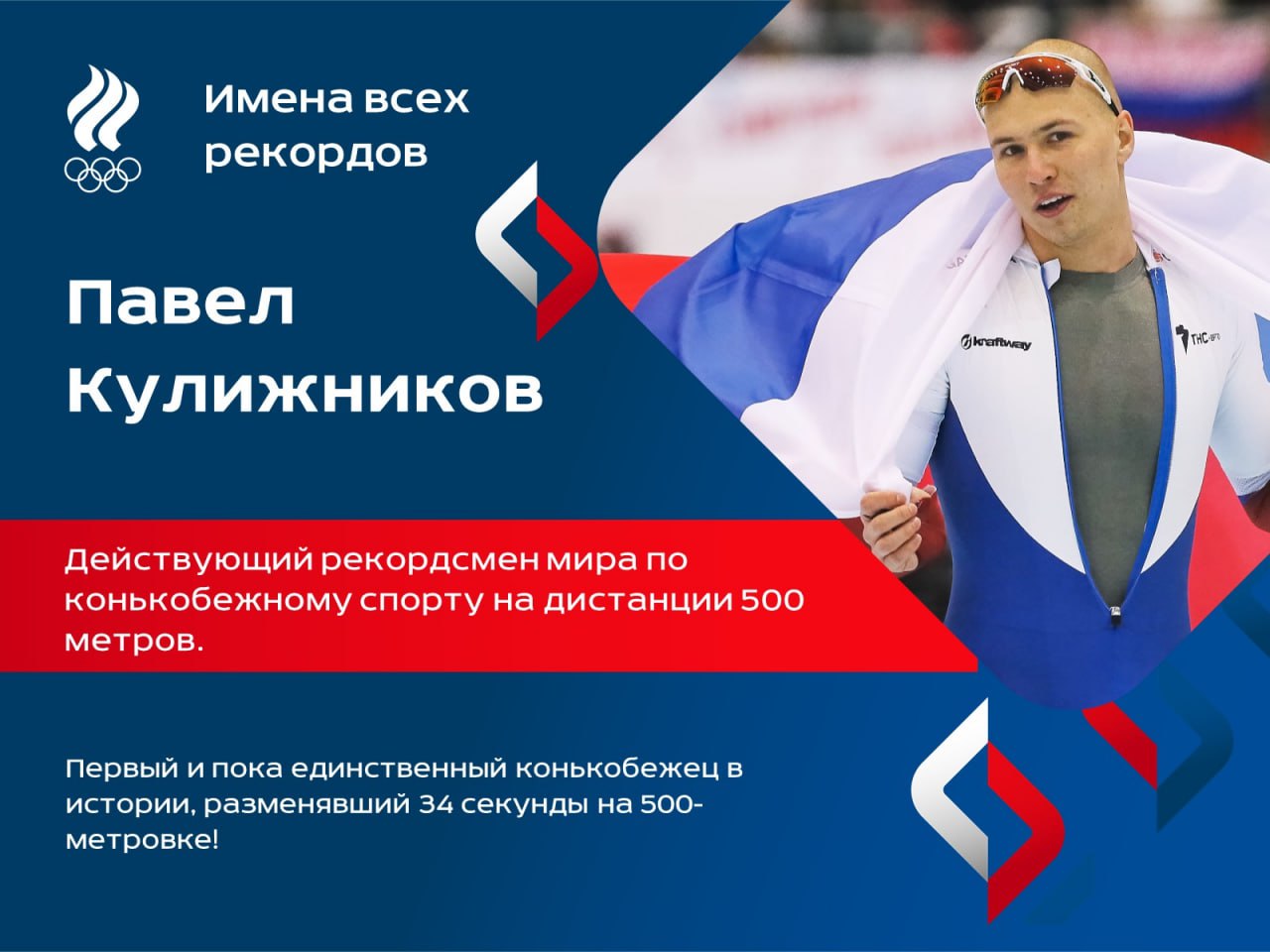 В преддверии четвёртого этапа Кубка мира по конькобежному спорту обращаемся к рубрике Имена всех рекордов и достижениям одного из лучших российских атлетов этого вида Павла Кулижникова Будущий чемпион и рекордсмен мира родился в Воркуте Стать спортсменом мальчик не мечтал его больше привлекали компьютерные игры Но по настоянию родителей после переезда в Коломну пошёл в конькобежный центр Сначала занимался через силу но потом спорт затянул Павла а результаты стремительно поползли вверх К сожалению на взлёте юниорской карьеры Кулижников угодил в нелепую историю которая дорого ему обошлась 17 летний спортсмен выпил энергетик в котором оказалось запрещённое вещество и получил двухлетнюю дисквалификацию Возвращение Павла в спорт получилось триумфальным В начале 2015 года он стал чемпионом мира в спринтерском многоборье выиграв три забега из четырёх а также взял золото и серебро ЧМ на отдельных дистанциях на 500 м и 1000 м соответственно Общий зачёт Кубка мира Кулижников выиграл тогда досрочно Вскоре посыпались и рекорды В ноябре на этапе Кубка мира в Калгари Павел обновил высшие российские достижения на обеих своих коронных дистанциях а всего через день на пятисотке побил и мировой рекорд пробежав за 34 00 секунды На этом россиянин не остановился уже на следующем этапе КМ скинул с этого результата ещё 0 02 секунды и стал первым человеком в истории конькобежного спорта который разменял 34 секунды на 500 м В 2016 м Кулижников вновь взял золото ЧМ в спринтерском многоборье а затем подкрепил успех двумя победами на отдельных дистанциях Кроме того он установил мировой рекорд на 1000 м для равнинных катков В 2018 году Павел стал двукратным чемпионом Европы на родном стадионе в Коломне Россиянин мог бы быть главным фаворитом Олимпийских игр в Пхёнчхане но МОК не допустил его до соревнований из за того самого допингового случая После Игр Кулижников сохранил свой статус мирового лидера В 2019 году он в третий раз выиграл чемпионат мира в спринтерском многоборье став всего лишь пятым конькобежцем в истории кому это удавалось А под занавес сезона ещё раз улучшил мировой рекорд на пятисотке промчавшись дистанцию за 33 61 секунды С того времени достижение россиянина никому не удалось превзойти А вот мировой рекорд на 1000 м который был установлен нашим спортсменом в феврале 2020 го на победном ЧМ продержался почти четыре года и был побит в январе 2024 го американцем Джорданом Штольцем Сейчас Павел Кулижников продолжает карьеру и остаётся одним из лучших конькобежцев страны имена всех рекордов конькобежный спорт Мы в MAX
