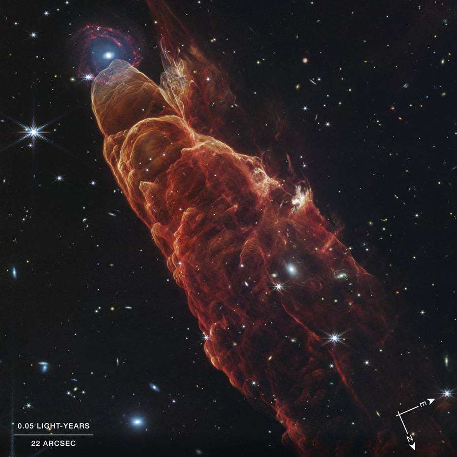 Reuters собрал самые красивые фотографии космоса опубликованные в 2025 году Рождение звезд вид на южный полюс Юпитера и космическая пыль в фотогалерее РБК Фото James Webb Telescope NASA ESA CSA STSc РБК в Telegram и MAX