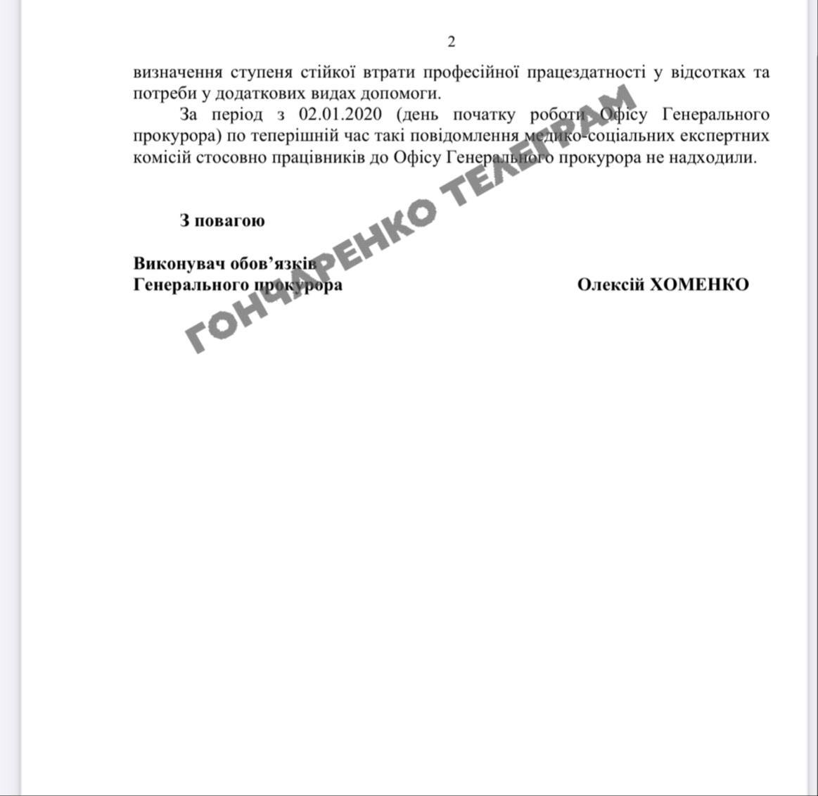 В Украине 524 прокурора имеют статус людей с инвалидностью, сообщил Офис генпрокурора в ответе на запрос нардепа Гончаренко.  Согласно документу:  – в органах прокуратуры работает 831 человек со статусом инвалидности. Из них 524 – прокуроры,  – в Офисе генпрокурора работают 66 человек со статусом инвалидности. Из них 26 – прокуроры,  – в САП работают три человека со статусом инвалидности, из которых двое – прокуроры,  – в САП работают три человека со статусом инвалидности, из которых двое – прокуроры,  – в областных и окружных прокуратурах работает 762 человека со статусом инвалидности, среди которых 496 – прокуроры,  – восемь первых заместителей и заместителей руководителей областных прокуратур имеют статус людей с инвалидностью.  Сайт "Страна"   X/Twitter   Прислать новость/фото/видео   Реклама на канале   Помощь