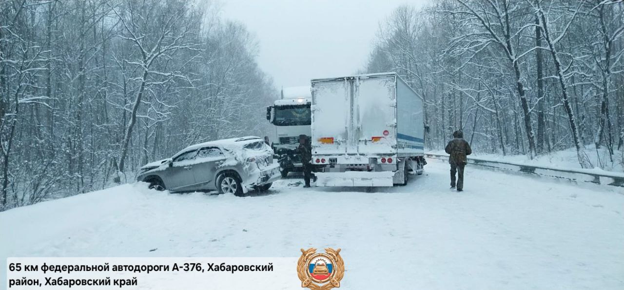 Из-за продолжающегося снегопада в Хабаровском крае часть федеральных и региональных дорог закрыта для движения автобусов и большегрузов в целях безопасности.   С 07:30 07.02.2025 ограничено движение по автомобильной дороге с.Селихино - г. Николаевск-на-Амуре на участке км 354 - км 625.   Также ограничено движение по дороге А-376 «Хабаровск - Лидога - Ванино - Комсомольск-на-Амуре» на участке км 34 - км 118.  Данные ограничения будут действовать до момента устранения последствий неблагоприятных погодных условий!  Все новости Дальнего Востока — на ЯДВ