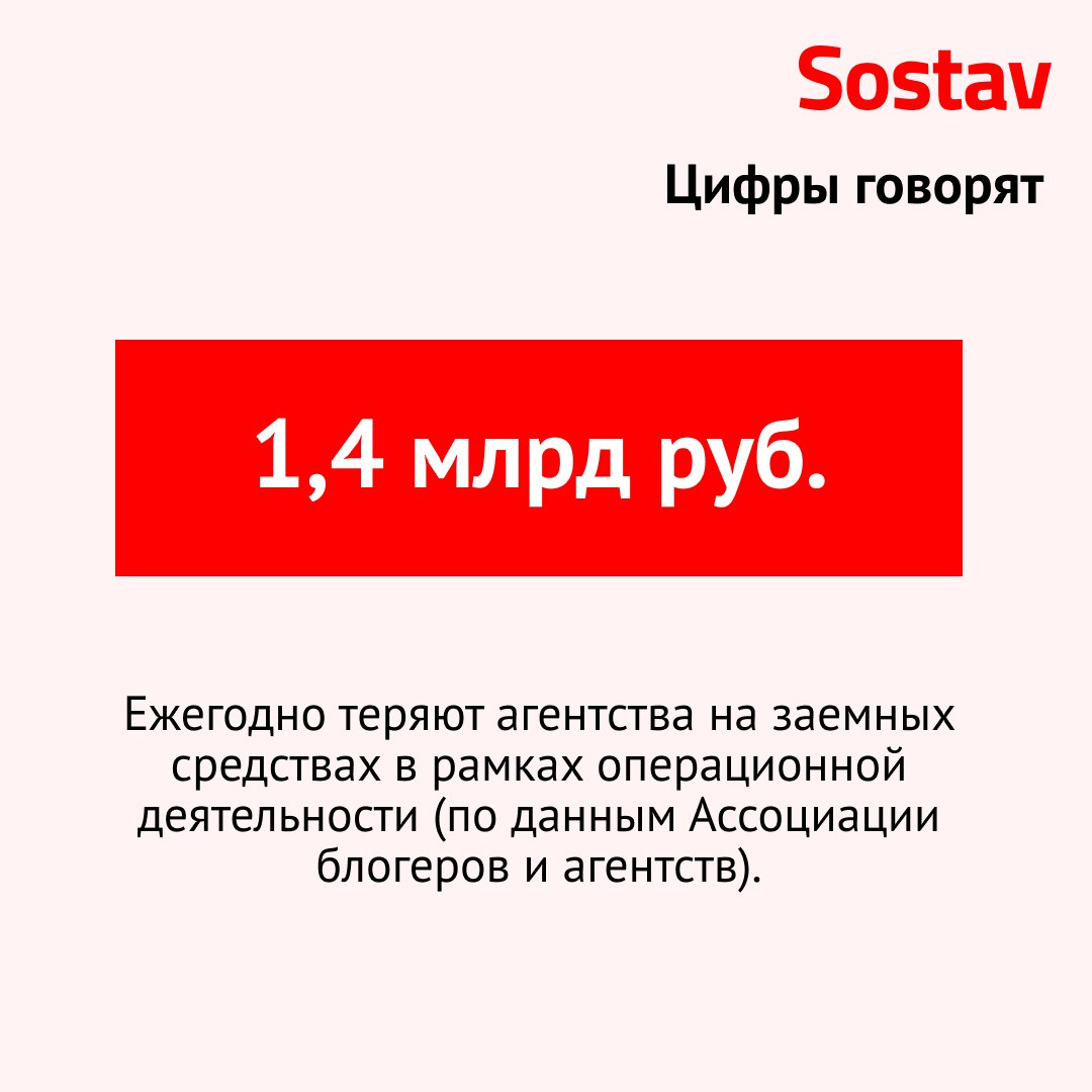 Кредиты под выплаты блогерам обходятся агентствам в 1 4 млрд рублей в год Как отмечают в Ассоциации блогеров и агентств основная причина разница между схемой оплаты заказчиков и требованиями инфлюенсеров Большинство блогеров 70 настаивают на предоплате тогда как половина заказчиков предпочитает постоплату проектов Для покрытия этих разрывов компании прибегают к заемным средствам однако банки оценивают бизнес инфлюенс маркетинга как высокорисковый что делает кредиты дороже Такая ситуация характерна прежде всего для небольших агентств у которых нет значительных оборотных средств уточняют в Ассоциации Пожалуй лучший телеграм канал о маркетинге
