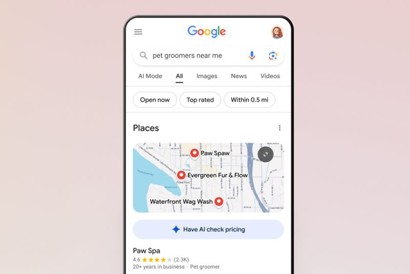 Искусственный интеллект Google теперь может совершать звонки за пользователей!   Google запустила новую функцию, позволяющую ИИ звонить в компании и получать информацию о ценах и услугах. Функция уже тестируется в США и охватывает такие сервисы, как салоны для животных и автосервисы. При поиске услуги пользователям предлагается опция «Проверить цену с помощью ИИ».     По словам Робби Штейна из Google, система основана на модели Duplex и использует ИИ Gemini. Это особенно удобно для молодых пользователей, которые могут испытывать дискомфорт при телефонных разговорах. Диалог ведётся от имени пользователя, а владельцы компаний могут отключить эту опцию в настройках.   Помимо этого, тестируется обновленная версия Gemini 2.5 Pro, которая улучшает работу над сложными задачами. Более подробно об этом можно узнать из источника: The Verge.