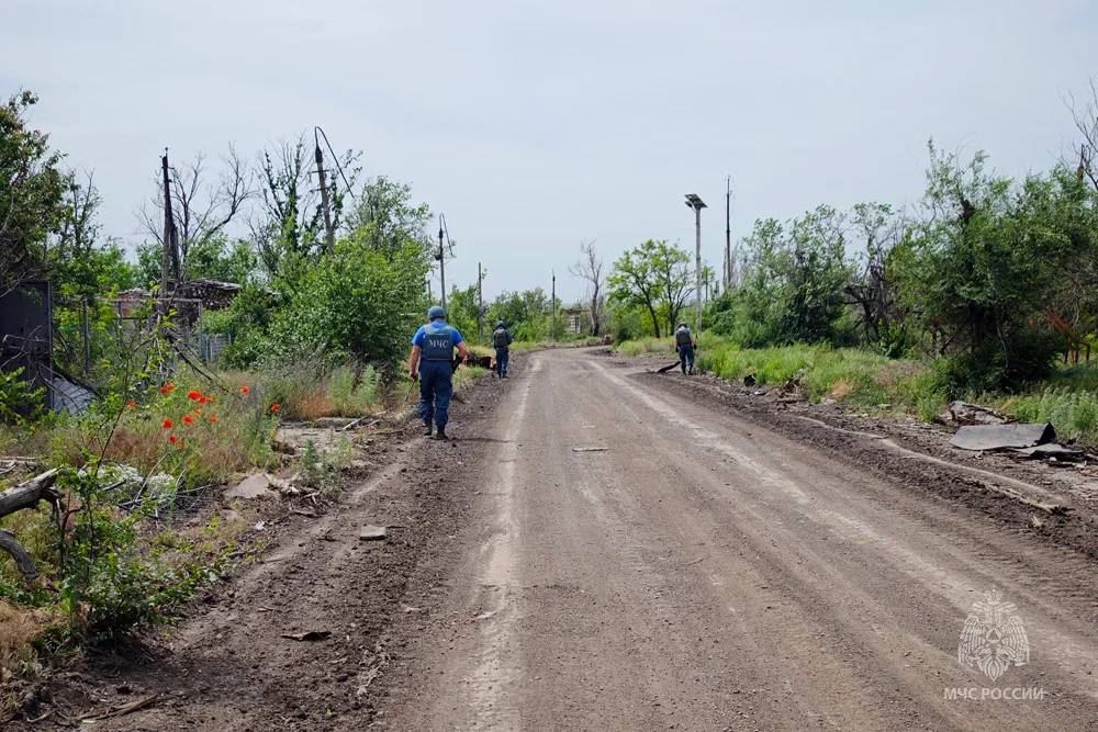 Первые жители Красногоровки вновь получили возможность пользоваться электричеством в своих домах.  Это стало возможным благодаря усилиям энергетиков, в сложных условиях подключивших первые жилые дома к электросети. Этому предшествовала кропотливая работа сотрудников МЧС по разминированию.  С середины мая пиротехники МЧС обследовали около 100 строений и территорию площадью 14 гектаров в поисках взрывоопасных предметов. Кроме того, наши сапёры проводят работу по обращениям местных жителей и очищают дороги от мин и снарядов. Ими уничтожено более 3000 единиц боеприпасов. Особое внимание уделяется проверке мест, где будут установлены линии электропередачи, чтобы энергетики могли безопасно продолжать свою работу.  Объединив усилия, мы продолжаем работать, возрождая мирную жизнь на освобождённых территориях. Недавно восстановили движение общественного транспорта по маршрутам, соединяющим Донецк с Красногоровкой и Курахово.  #ВозрождаемДонбассВместе