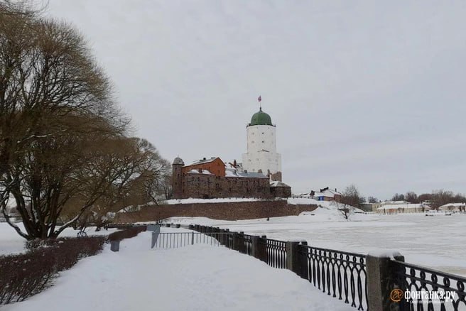 Башню Святого Олафа в Выборге открыли после реставрации, которая длилась с 2021 года. Внутри запущен стеклянный лифт, который делает доступной для людей с инвалидностью обзорную площадку.  «На первую экскурсию пригласили семьи участников СВО из Выборгского района. Считаю это правильным и символичным»,  — подчеркнул глава региона Александр Дрозденко.  Именно на фоне Выборгского замка губернатор записал видеообращение о сбитии рекордного для региона количества беспилотников.     Анна Мотовилова / «Фонтанка.ру» / Архивное фото