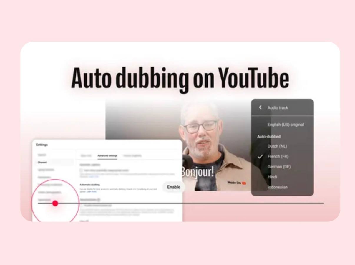 YouTube запустил автоматическую ИИ озвучку видео для всех пользователей Русский язык тоже поддерживается Для зрителей включение ИИ дубляжа максимально простое Достаточно открыть настройки плеера нажать на значок шестерёнки и выбрать нужную звуковую дорожку   www iphones ru 1358294 новости iphonesru