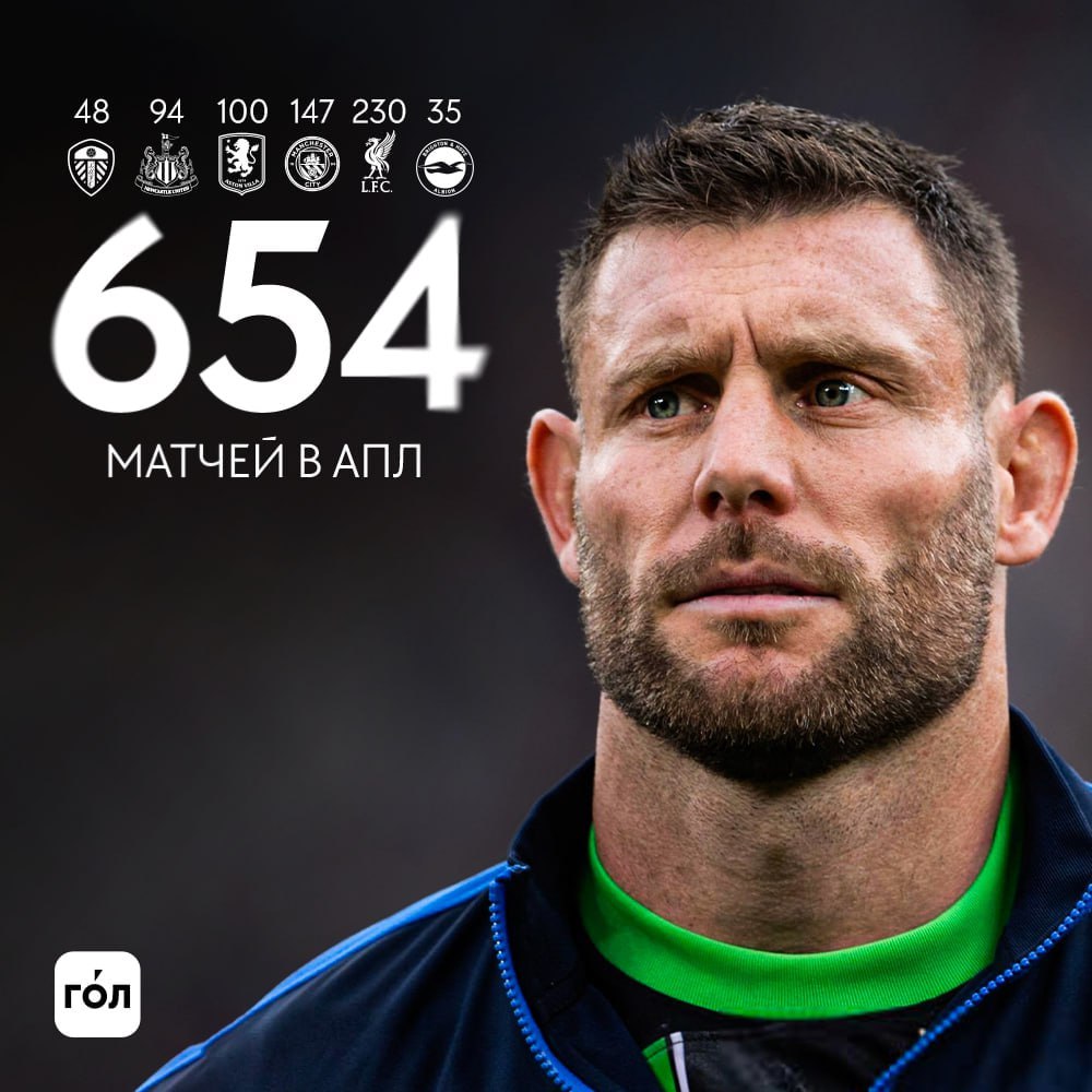 40 летний Джеймс Милнер установил рекорд по матчам в АПЛ 654 Полузащитник Брайтона обошел Гарета Бэрри легенда   Подписывайтесь на Спортс в Max