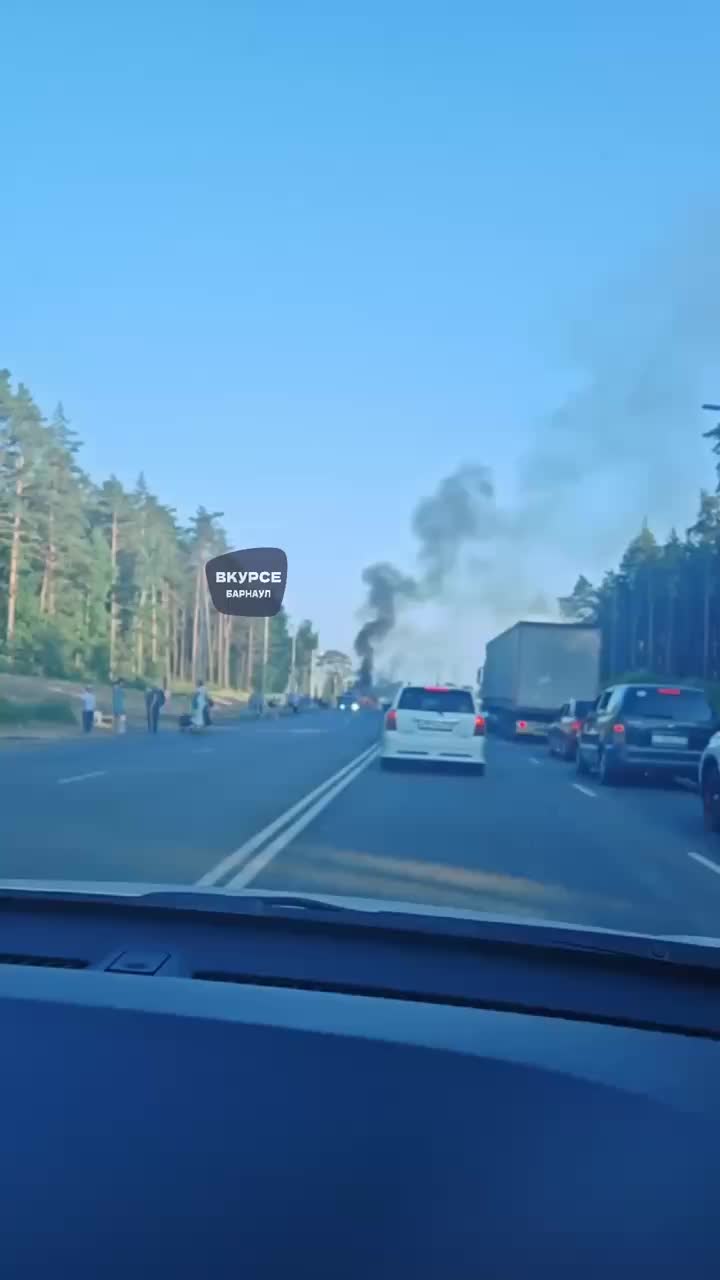 Возгорание маршрутного автобуса №119 в Барнауле: все пассажиры эвакуированы