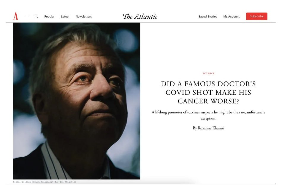 Одним из первых кто выступил публично с обвинениями препараты от короны вызывают рак был бельгийский иммунолог Мишель Голдман чья история была опубликована в The Atlantic в 2022 году Вскоре после вакцинации и ревакцинации у него появились увеличенные лимфатические узлы усталость и ночная потливость При обследовании были обнаружены новые обширные очаги рака которые по его словам выглядели так будто кто то устроил фейерверк внутри его тела Гематолог онколог Винай Прасад осудил публикацию назвав её безответственной и заявив что отчёты о клинических случаях не являются доказательствами и что для того чтобы поднимать подобные вопросы необходимы эпидемиологические данные Но пациенты и врачи продолжали сообщать о случаях рака которые быстро прогрессировали рано рецидивировали или вели себя вопреки ожиданиям Это породило вопрос который так и не был решен Теперь три года спустя начали появляться доказательства которых требовали критики Рецензируемая статья опубликована в Oncotargetо она бъединила разрозненные наблюдения в единый систематический анализ Кибератаки на медицинский журнал за статью о турбораке anna kpo ЧАТ БОТ САЙТ ВК Бастион