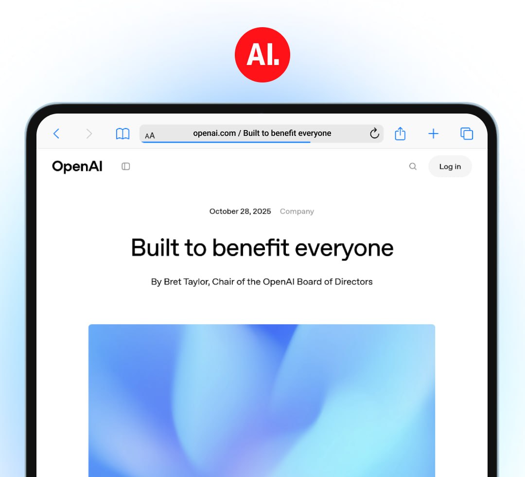 OpenAI завершили реструктуризацию Некоммерческое крыло OpenAI Foundation владеет долей в 130 млрд в коммерческой структуре стартапа что делает ее одной из самых обеспеченных благотворительных организаций в мире Исходной заявленной миссии OpenAI создание ИИ для пользы всего человечества будет придерживаться и фонд и коммерческая структура Чем большего успеха OpenAI добьется как компания тем больше будет стоимость акций некоммерческой организации которые она сможет использовать для финансирования своей благотворительной деятельности объясняют в пресс релизе Первоначально фонд выделит 25 млрд на финансирование здравоохранения и создание устойчивых ИИ систем Против реструктуризации резко выступал сооснователь OpenAI Илон Маск покинувший компанию в 2018 году Он даже пытался запретить ее через суд но как видно безуспешно