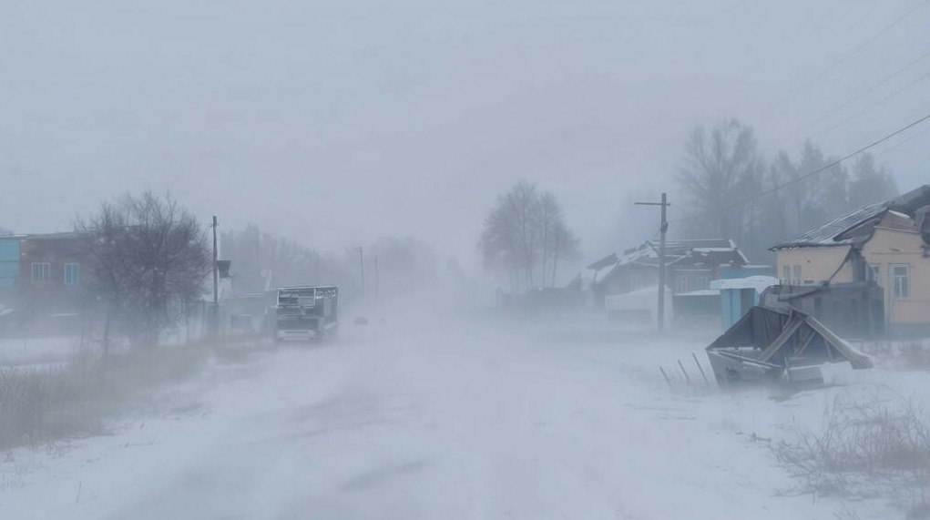 Ураганный ветер в Атырауской области сорваны крыши закрыты трассы Стихия в Атырауской области повредила здания и автомобили власти закрыли дороги и призывают жителей оставаться дома передает ArbatMedia Прислать новость