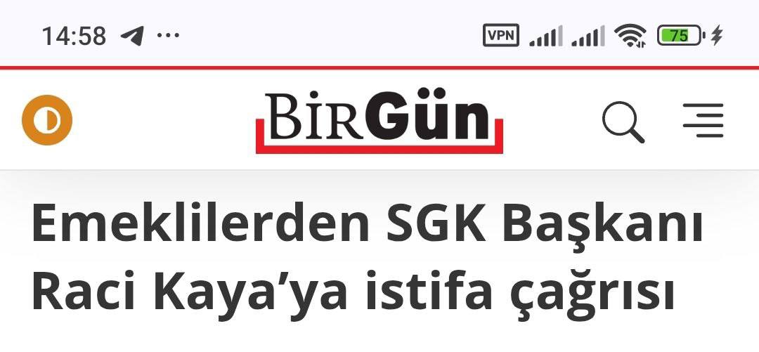 Пенсионеры требуют извинений и отставки председателя Социального фонда Турции Рачи Кая BirGün Причиной требований стало объяснение данное Рачи Кая о причинах низких пенсий По его мнению причинa заключается в том что пенсионеры стали слишком долго жить Раньше мы умирали в 50 55 лет а теперь средний возраст составляет 78 лет заявил Кая