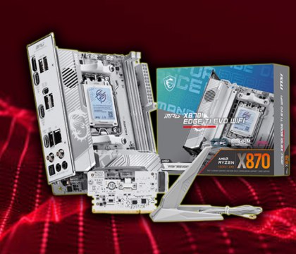 MSI представила материнскую плату MPG X870I EDGE TI EVO WiFi с поддержкой разгона ОЗУ до 10 000 МТ с Компания MSI официально анонсировала материнскую плату MPG X870I EDGE TI EVO WiFi с сокетом AM5 Новинка выполнена в форм факторе Mini ITX и имеет сразу несколько любопытных особенностей Ее оснастили микросхемой BIOS объемом в 64 ГБ которая позволит производителю предустановить на чип некоторые драйверы для определенных компонентов системы