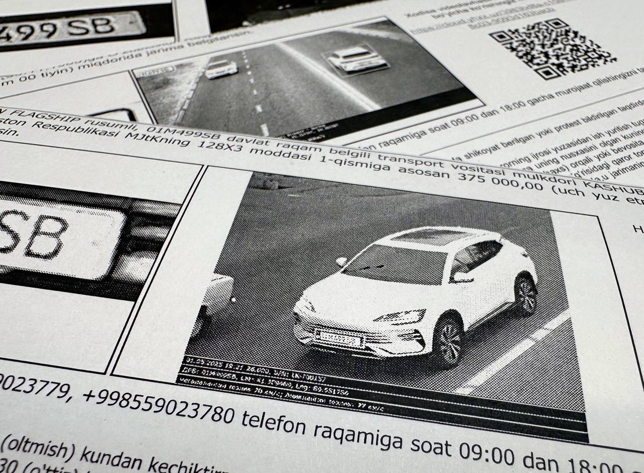 Уже с завтрашнего дня: в Узбекистане резко вырастут штрафы за нарушения ПДД С 1 августа вступают в силу новые, значительно увеличенные штрафы за распространённые нарушения правил дорожного движения. Водителям стоит быть особенно внимательными — вот обновлённые суммы: • Непристёгнутый ремень — 206 000 сумов • Нет техосмотра или аптечки — 206 000 • Без документов — 412 000 • Нет страховки — 412 000 • Проезд на красный — 824 000 • Неправильная парковка — 824 000 • Телефон за рулём — 1 236 000 • Без номеров — 2 060 000 • Превышение скорости на 20 км/ч — 412 000 • Превышение на 20–40 км/ч — 2 060 000 • Превышение на 40–60 км/ч — 3 708 000 • Более 60 км/ч — 6 080 000 • Выезд на встречку — 4 120 000 • Нетрезвое вождение — 10 300 000 и лишение прав до 3 лет • Незаконная тонировка — 10 300 000 .uz Подписаться