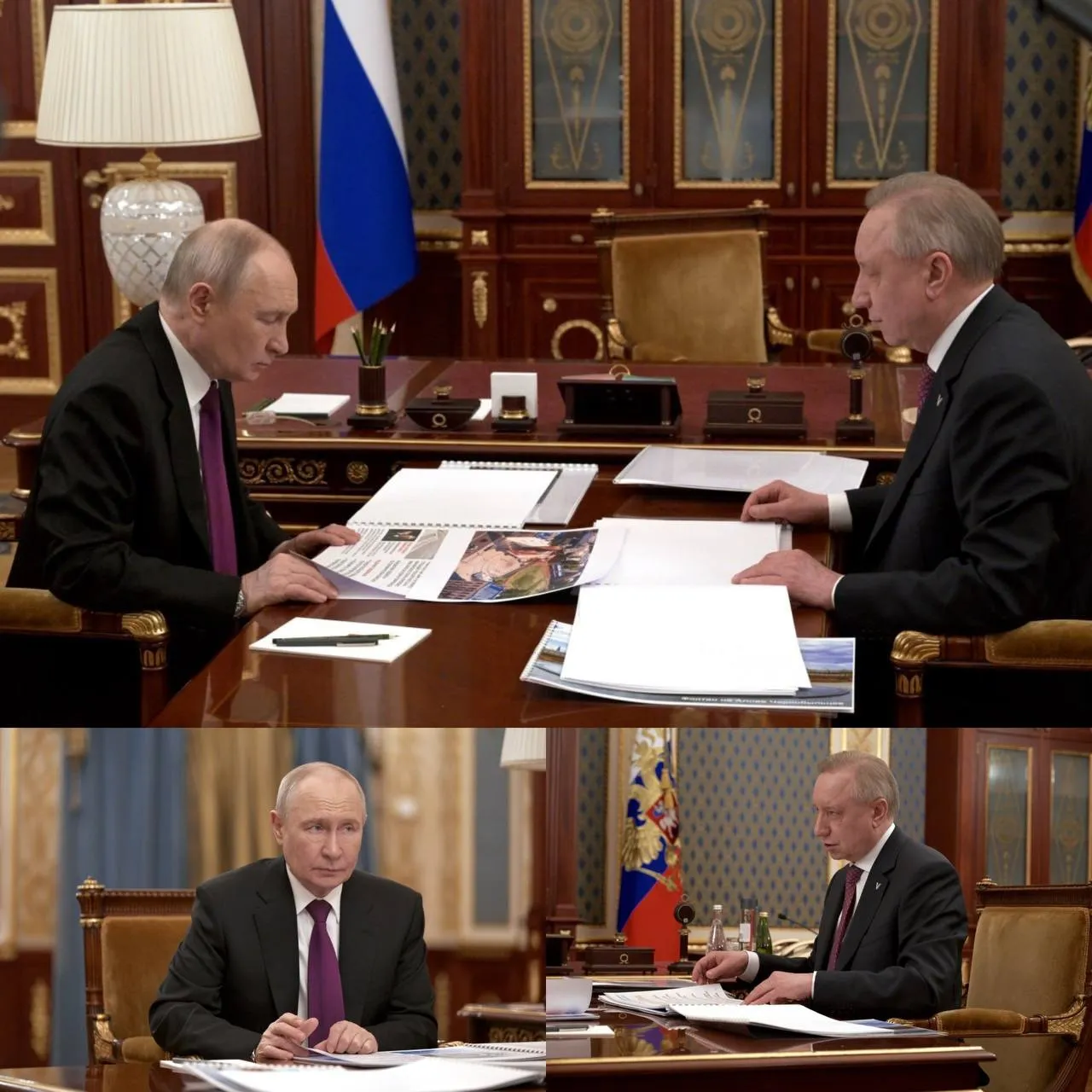Завершая рабочую поездку в СЗФО Владимир Путин провел встречу с губернатором Санкт Петербурга Александром Бегловым Подписывайтесь на нас в MAX